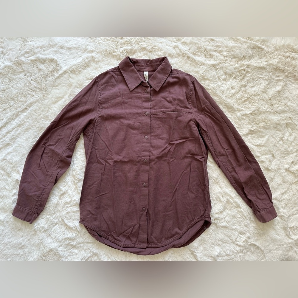 Lululemon Lululemon Full Day Ahead Shirt, Antique Bark, Size 4